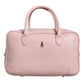 Aniye By Pink Leather Logo Top Handle Duffel Handbag Women Bag