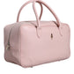 Aniye By Pink Leather Logo Top Handle Duffel Handbag Women Bag