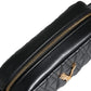 Versace Black Quilted Lamb Leather Camera Case Shoulder Bag