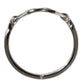 Dolce & Gabbana Silver Tone Brass Anello DG Round Bangle Bracelet