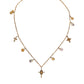 Dolce & Gabbana Gold Tone Brass Chain Religious Cross Pendant Necklace