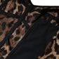 Dolce & Gabbana Brown Silk Leopard Print Knee Length Dress