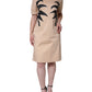 Moschino Beige Cotton Short Sleeve Knee Length Dress