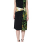 Roberto Cavalli Multicolor Floral Sheath Knee Length Dress