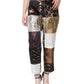 Dolce & Gabbana Multicolor Patchwork Jacquard High Waist Pants