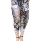 Dolce & Gabbana White See Through Logo Cropped Cargo Pants