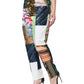 Dolce & Gabbana Multicolor Patchwork Jacquard High Waist Pants