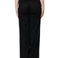 Dolce & Gabbana Black Cashmere Mid Waist Women Boot Cut Pants