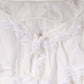 Dolce & Gabbana White Ruffles Lace Long Sleeve Blouse Top