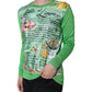 Dolce & Gabbana Green Silk Granita Al Limone Long Sleeves Sweater