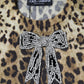 Dolce & Gabbana Brown Leopard Embellished Long Sleeve Sweater