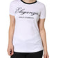 Dolce & Gabbana White Eleganza Print Cotton Short Sleeves T-shirt