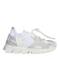 Dolce & Gabbana White Mesh Sorrento Trekking Sneakers Shoes