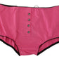 John Galliano Pink Cotton Briefs Women's Panty Lingerie Underwear