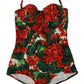 Dolce & Gabbana Multicolor Geranium One Piece Beachwear Swimsuit