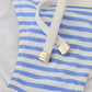 Dolce & Gabbana White Blue Stripes Bikini Top Bottom Beachwear Swimwear