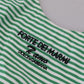 Dolce & Gabbana White Green Stripes One Piece Beachwear Swimwear