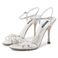 Dolce & Gabbana Gray Leather Di Calfskin Sandal