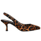 Dolce & Gabbana Brown Leather Di Calfskin Pump