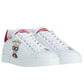 Dolce & Gabbana White Leather Di Calfskin Sneaker