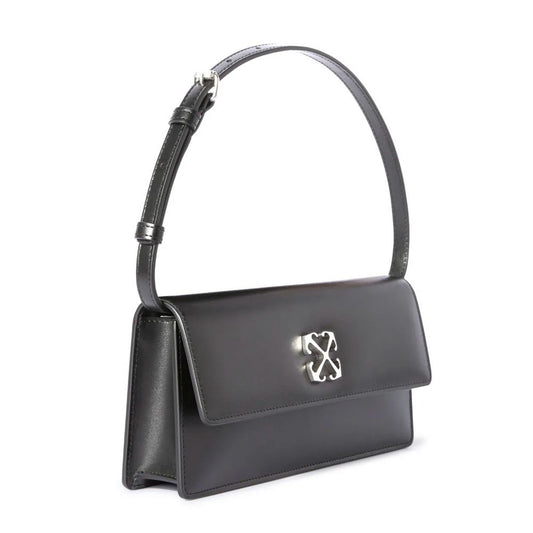 Off-White Black Leather Handbag