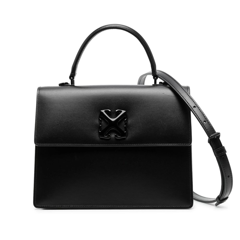 Off-White Black Leather Handbag