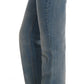 Costume National Chic Classic Fit Straight Blue Jeans