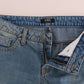 Costume National Chic Classic Fit Straight Blue Jeans