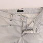 Costume National Sophisticated Gray Super Slim Jeans