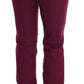 Costume National Sleek Red Straight Fit Luxury Jeans