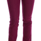 Costume National Elegant Purple Super Slim Jeans