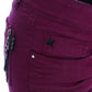 Costume National Elegant Purple Super Slim Jeans