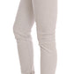 Costume National Chic White Slim-Fit Stretch Jeans