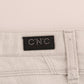 Costume National Chic White Slim-Fit Stretch Jeans