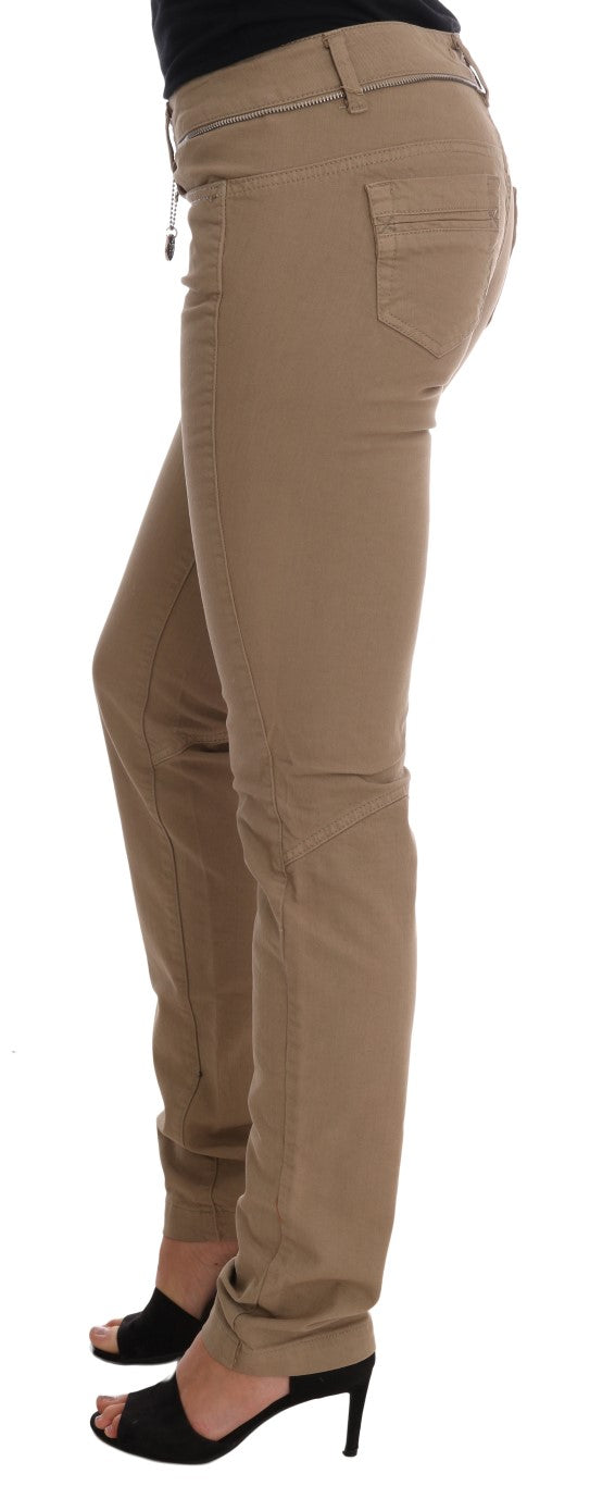 Costume National Beige Super Slim Fit Denim Delight