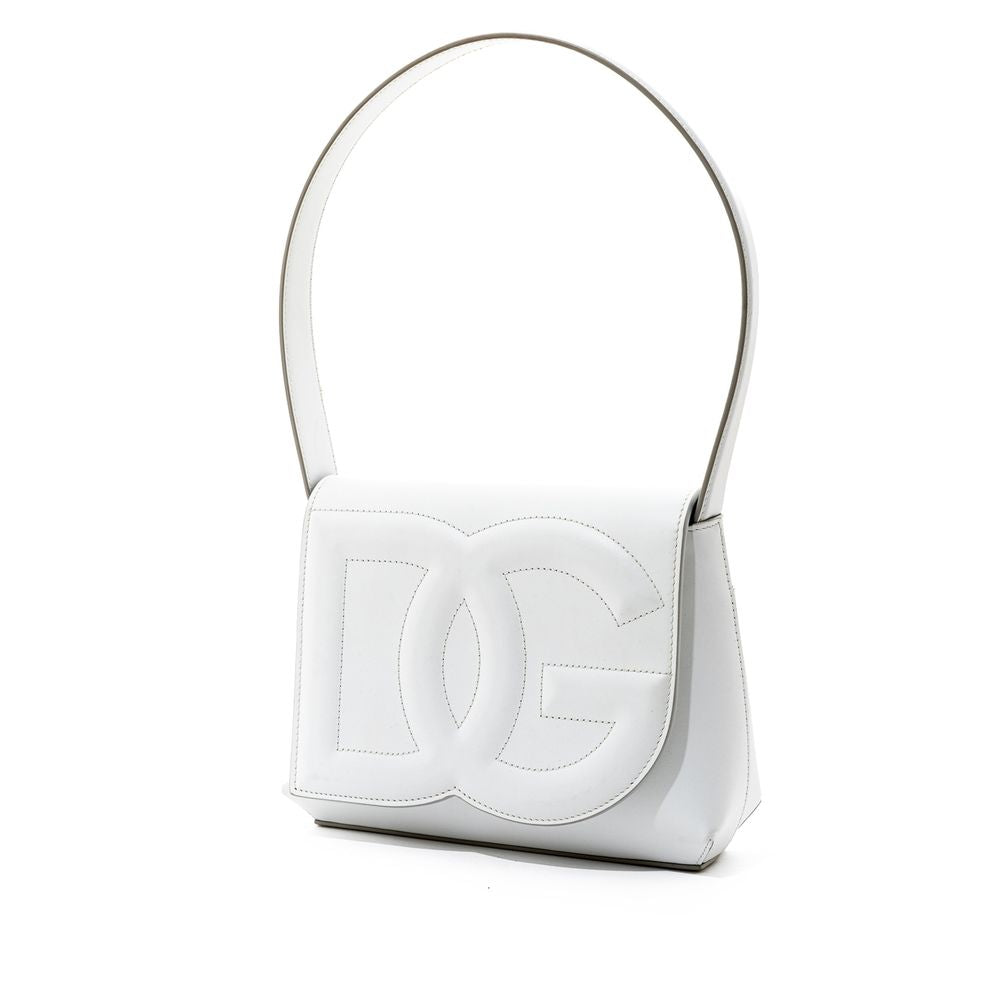 Dolce & Gabbana White Leather Handbag