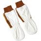 Dolce & Gabbana Brown White Acrylic Knitted Fur Mitten Gloves