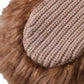 Dolce & Gabbana Brown Cashmere Knitted Fur Mid Arm Mitten Gloves