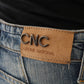 Costume National Chic Blue Slim Fit Designer Jeans