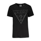 Guess Jeans Black Cotton Tops & T-Shirt