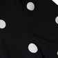 Dolce & Gabbana Black Viscose Polka Dots Sheath Midi Dress