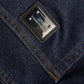 Dolce & Gabbana Dark Blue Cotton Stretch Straight Denim Jeans