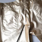 Dolce & Gabbana Metallic Gold Polyester Tapered Pants