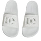 Dolce & Gabbana White Rubber Slides Sandals Beachwear Shoes