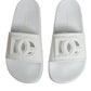 Dolce & Gabbana White Rubber Slides Sandals Beachwear Shoes