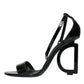 Dolce & Gabbana Black KEIRA Heels Ankle Strap Sandals Shoes