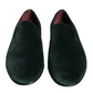 Dolce & Gabbana Green Velvet Slip On Loafers Flats Shoes