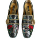 Dolce & Gabbana Multicolor Jacquard Embellished Loafers Shoes