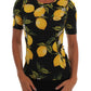 Dolce & Gabbana Sicilian Lemon Print Silk Blouse