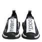 Dolce & Gabbana Black White Sorrento Low Top Sneakers Shoes